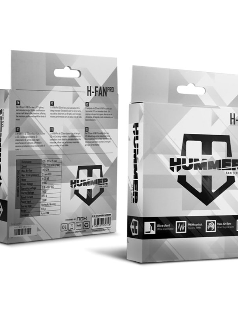 NOX Ventilador Hummer H-FAN PRO 120 mm PWM 4