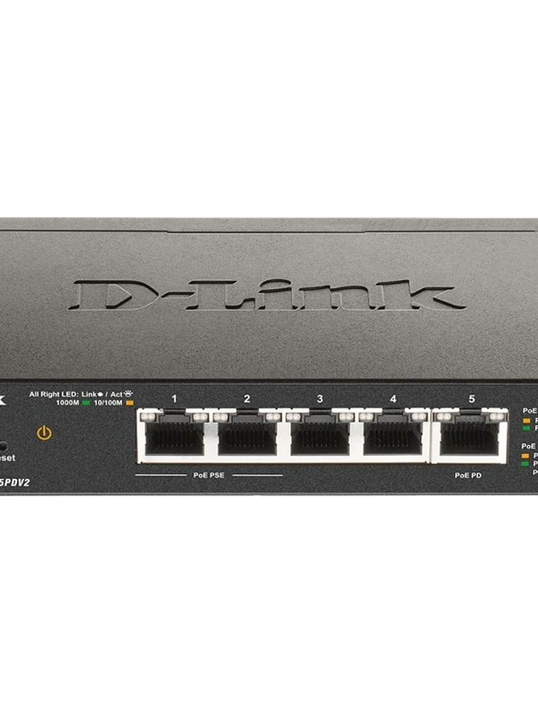 D-Link DGS-1100-05PDV2 Switch 5xGb PoE 1xPD (18W) 1