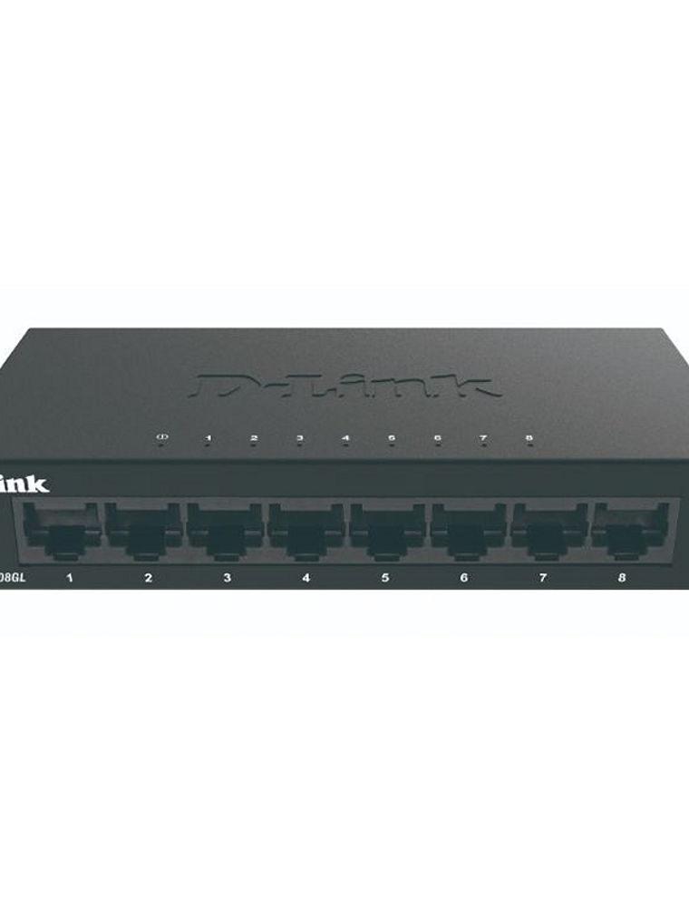 D-Link DGS-108GL Switch 8xGB Metal Plug&Play 1