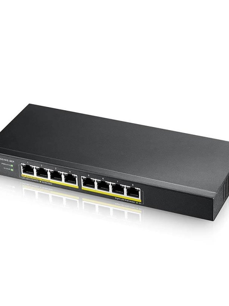 ZyXEL GS1915-8EP Smart Switch 8xGbE PoE 60W Nebula 1