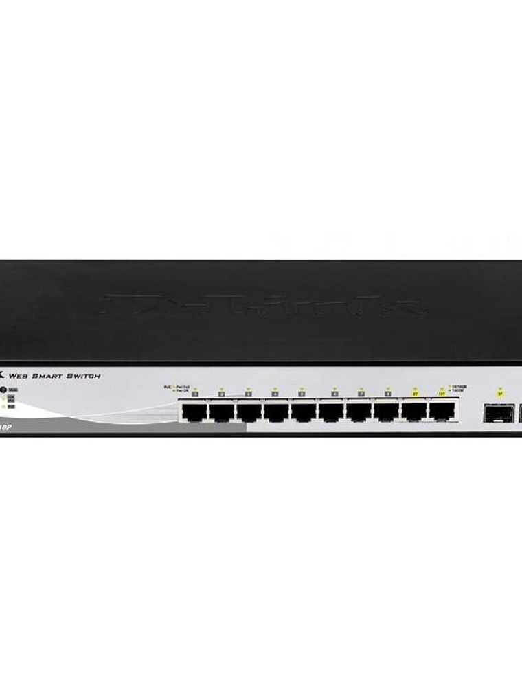 D-Link DGS-1210-10P/E Switch 8xGB PoE 2xSFP 1