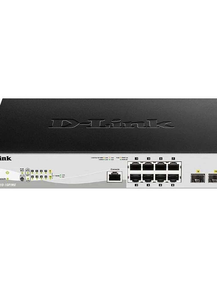 D-Link DGS-1210-10P/ME/E 10xGb PoE+ Switch 2xC 1
