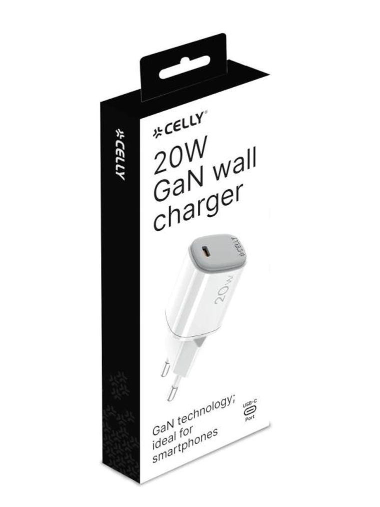 Celly Cargador Gan 1 UsbC 20W WH 3