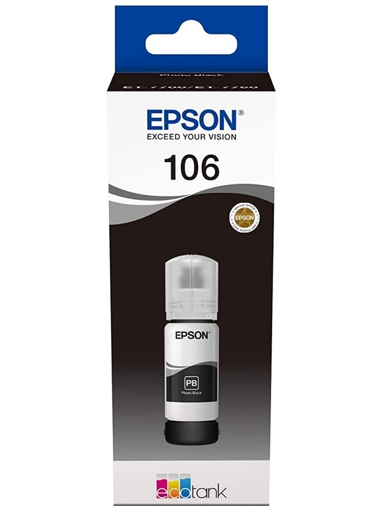 Epson Botella Tinta Ecotank 106 Negro 1