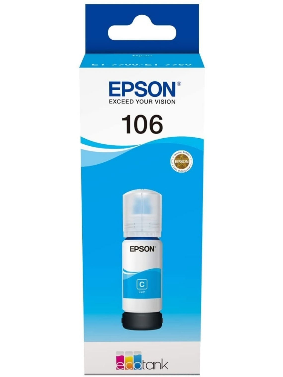 Epson Botella Tinta Ecotank 106 Cyan 1