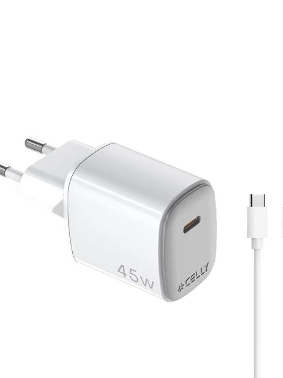 Celly Cargador  45W Usb-C + Cable Usb-C 1