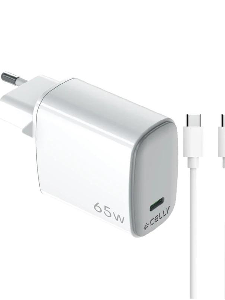 Celly Cargador Gan 1C 65W + C A C 2M CABL 1