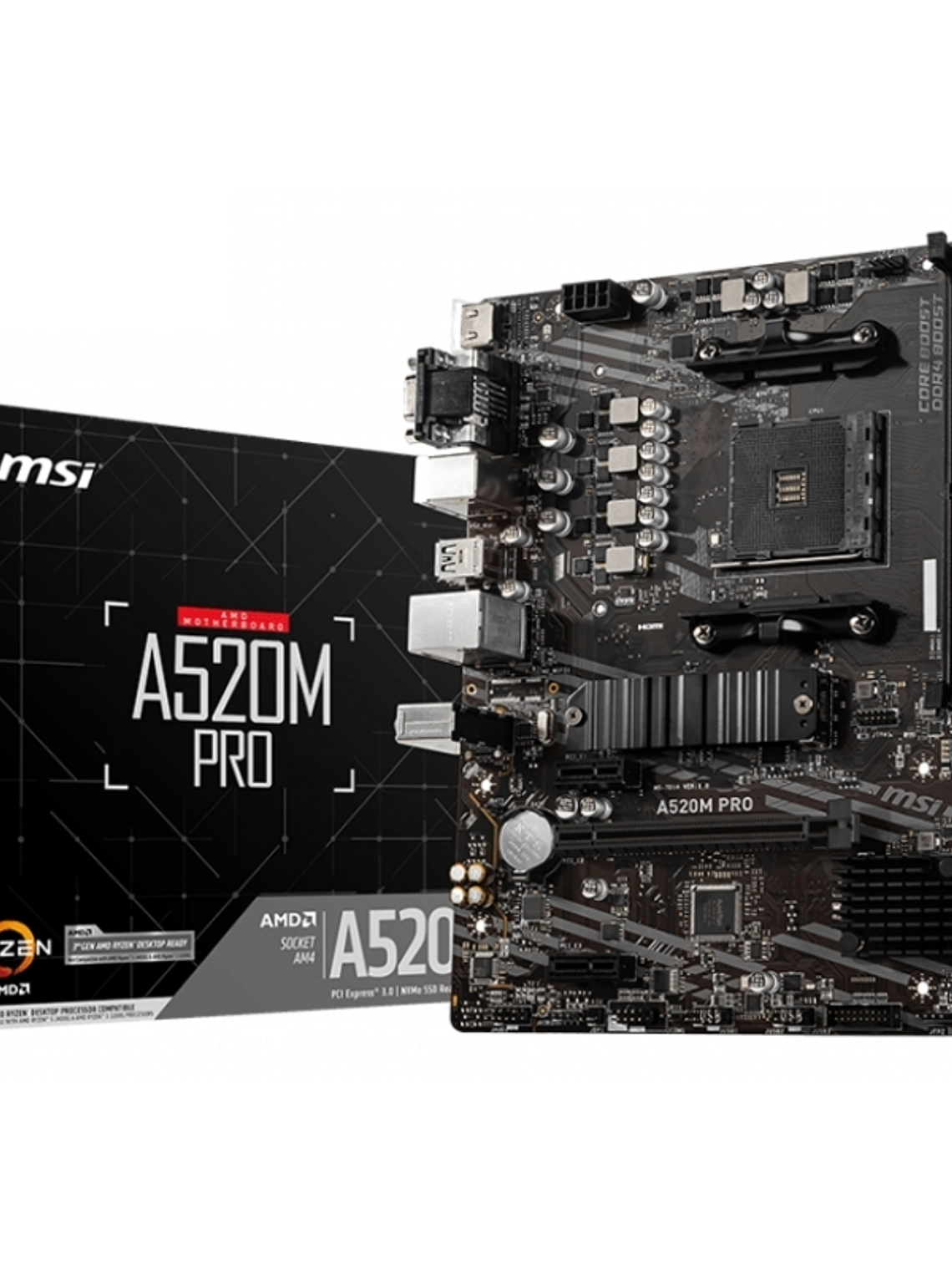 MSI Placa Base A520M PRO mATX AM4 1