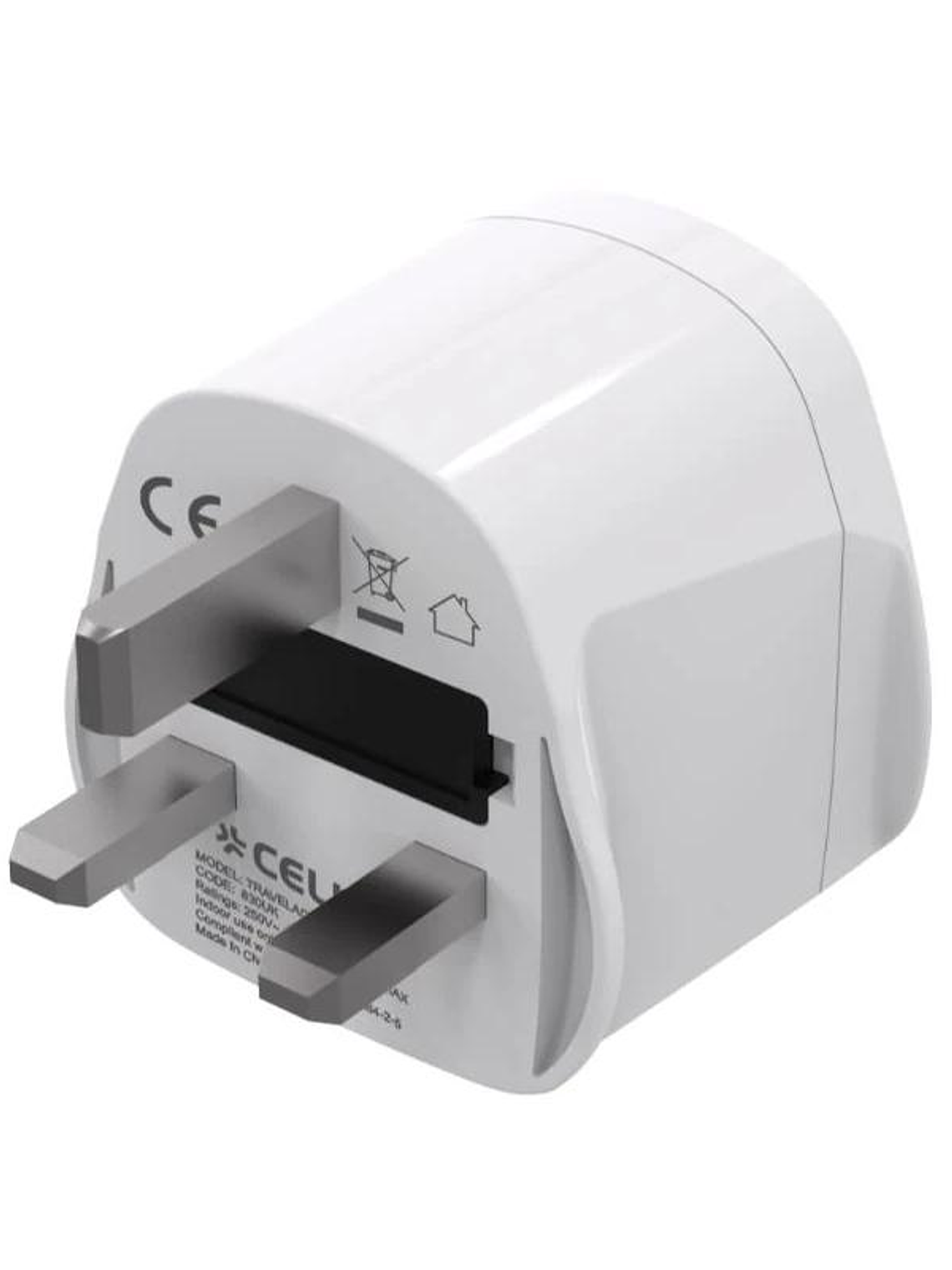 Celly Adaptador de Viaje Universal UK 2
