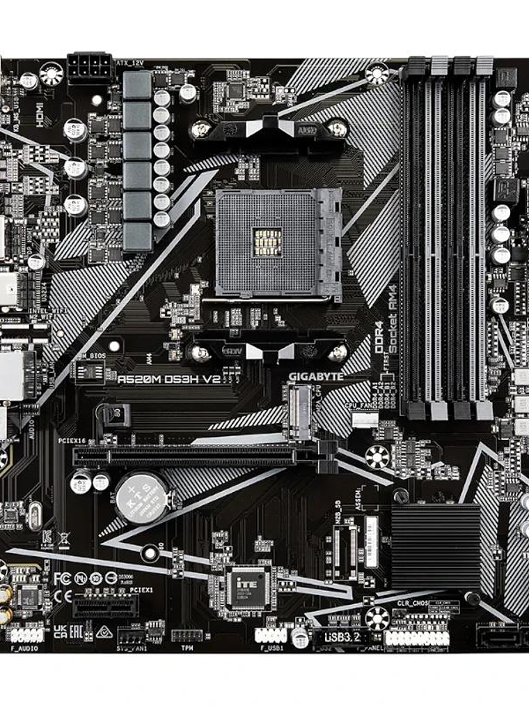 Gigabyte Placa Base A520M DS3H V2  mATX AM4 2