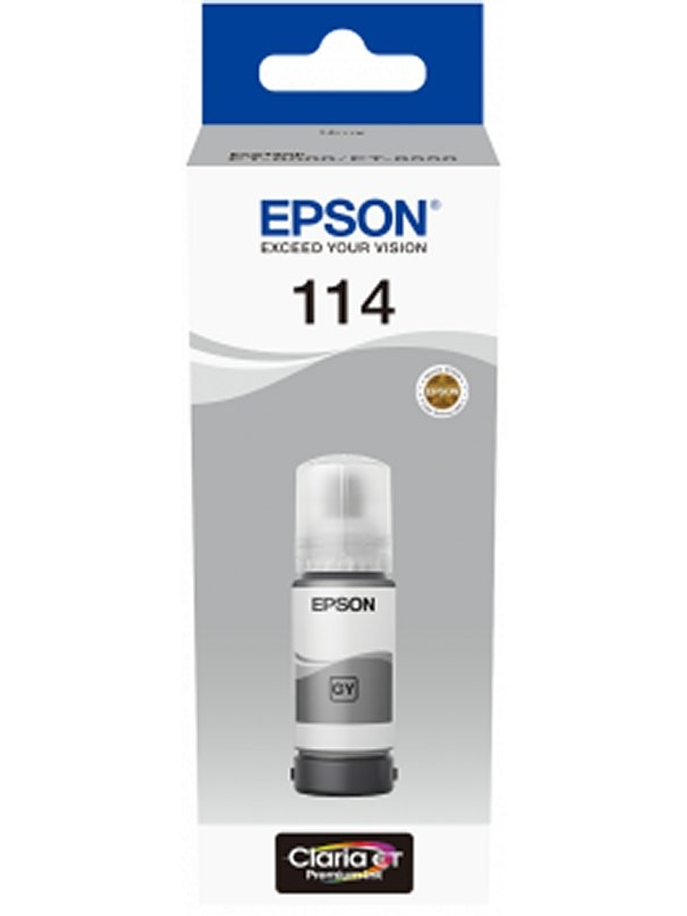 Epson Botella Tinta Ecotank 114 Gris 1