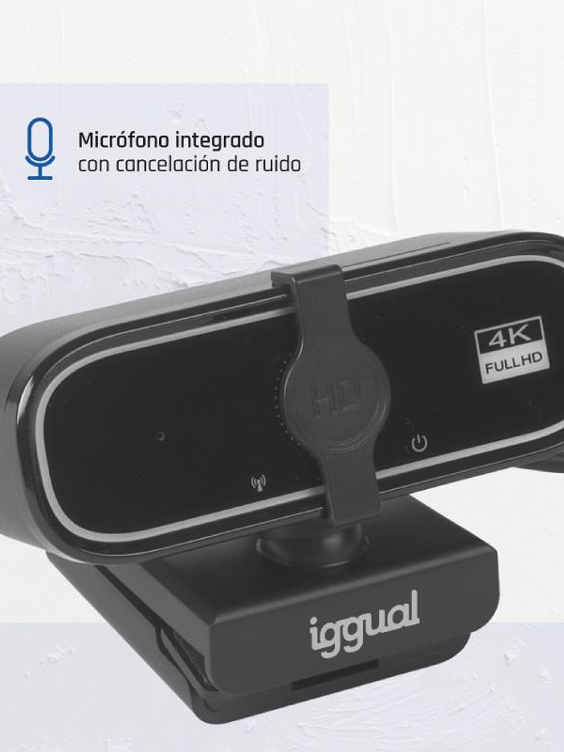 iggual Webcam USB 4K UHD WC3840 Business Pro View 3