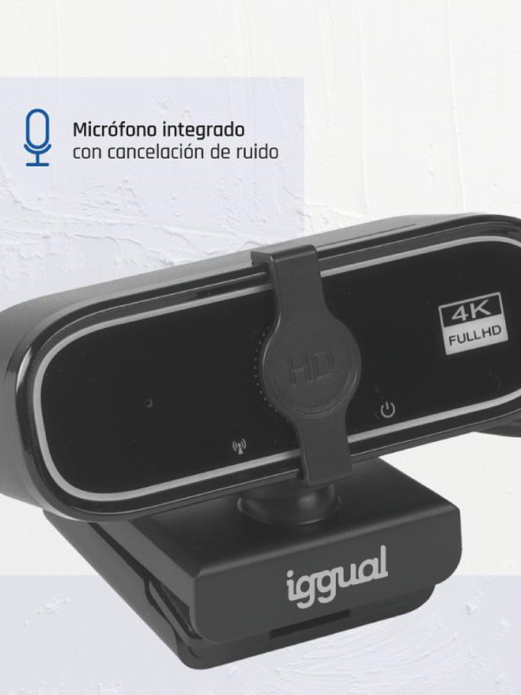 iggual Webcam USB 4K UHD WC3840 Business Pro View 3