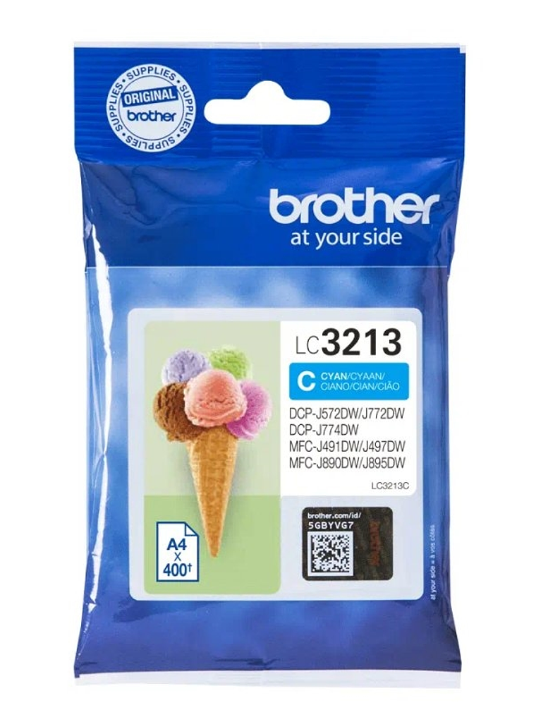 Brother Cartucho LC3213C Cyan 1