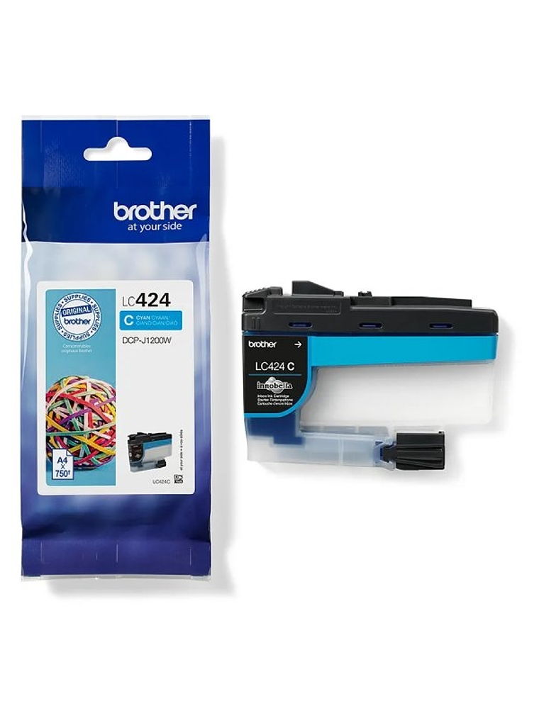 Brother Cartucho LC424C Cyan 1