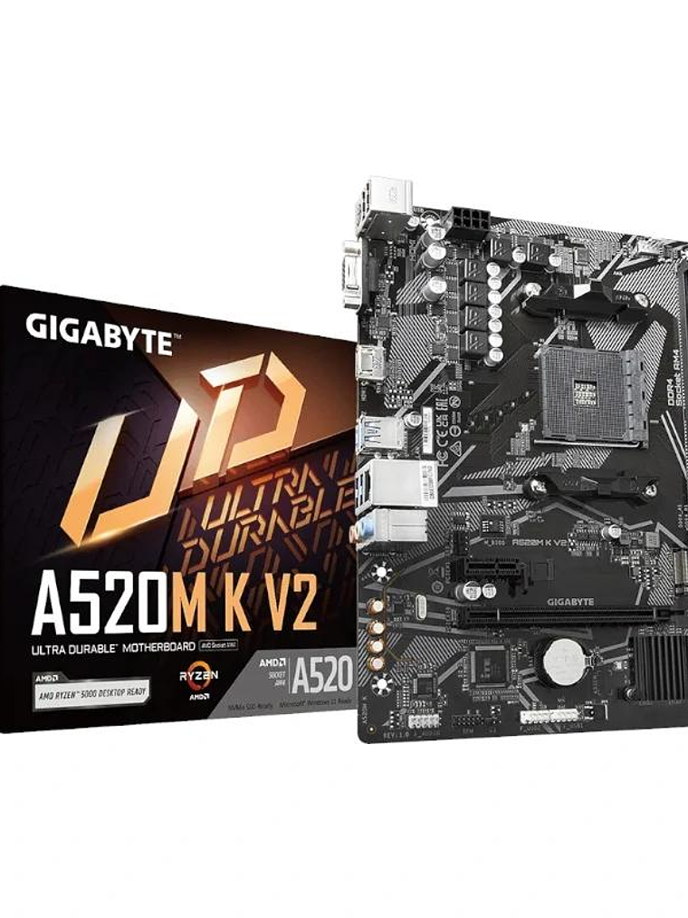 Gigabyte Placa Base A520M K V2 mATX AM4 2
