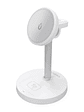 Aisens Cargador Inalámbrico USBC 15W 3 en 1 Blanco - Miniatura 1