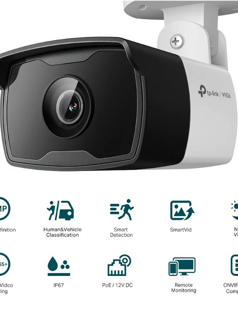 VIGI Cámara IP Bullet C330I 3MP Plástico IR 4mm 3