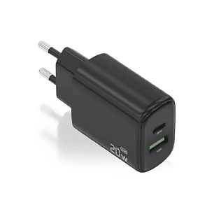 Aisens Cargador GaN 20W USB-C PD 3.0 USB-A QC3.0