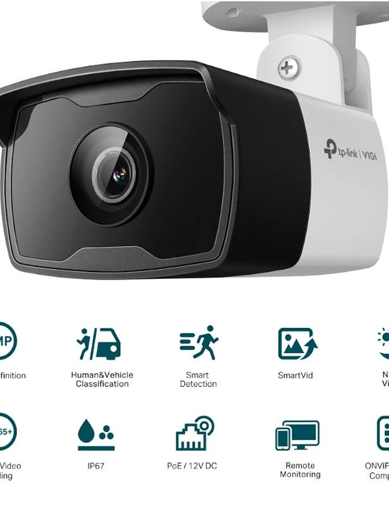 VIGI Cámara IP Bullet C340I 4MP Plástico IR 6mm 2