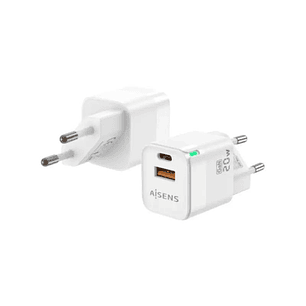 Aisens Cargador GaN 20W 1xUSB-C PD3.0 Blanco
