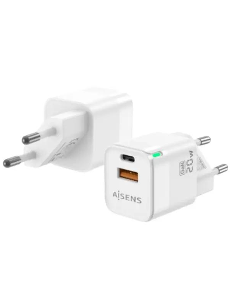 Aisens Cargador GaN 20W 1xUSB-C PD3.0 Blanco 1