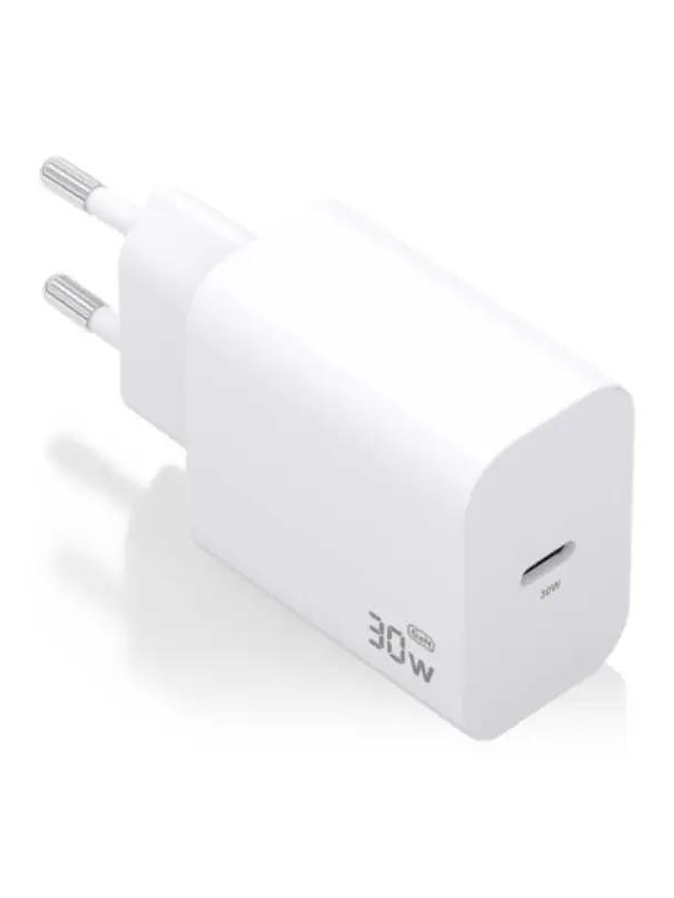 Aisens Cargador GaN 30W 1xUSB-C PD3.0 Blanco 1