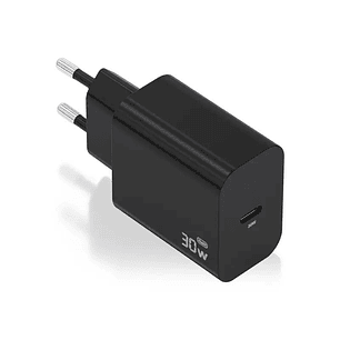 Aisens Cargador Gan 30W 1xUSB-C PD3.0 Negro