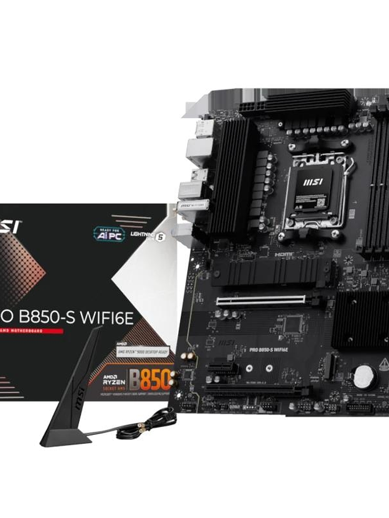 MSI Placa Base PRO B850-S WIFI6E DDR5 ATX AM5 1