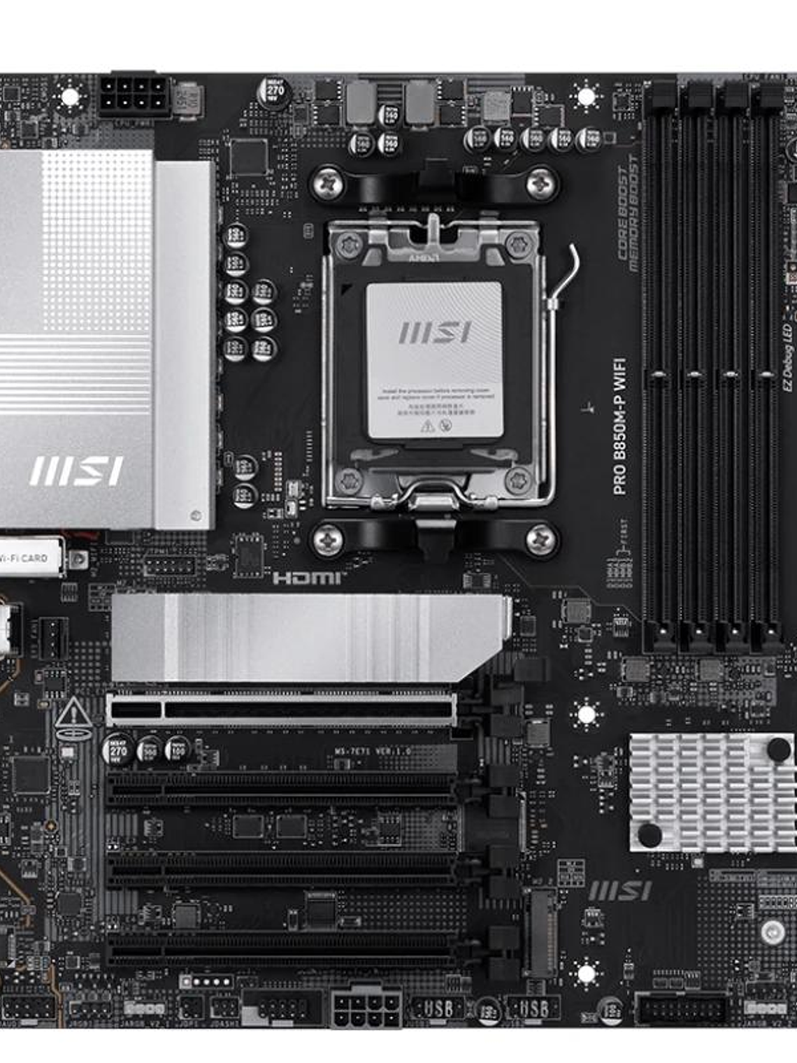 MSI Placa Base PRO B850M-P DDR5 WIFI AM5 2