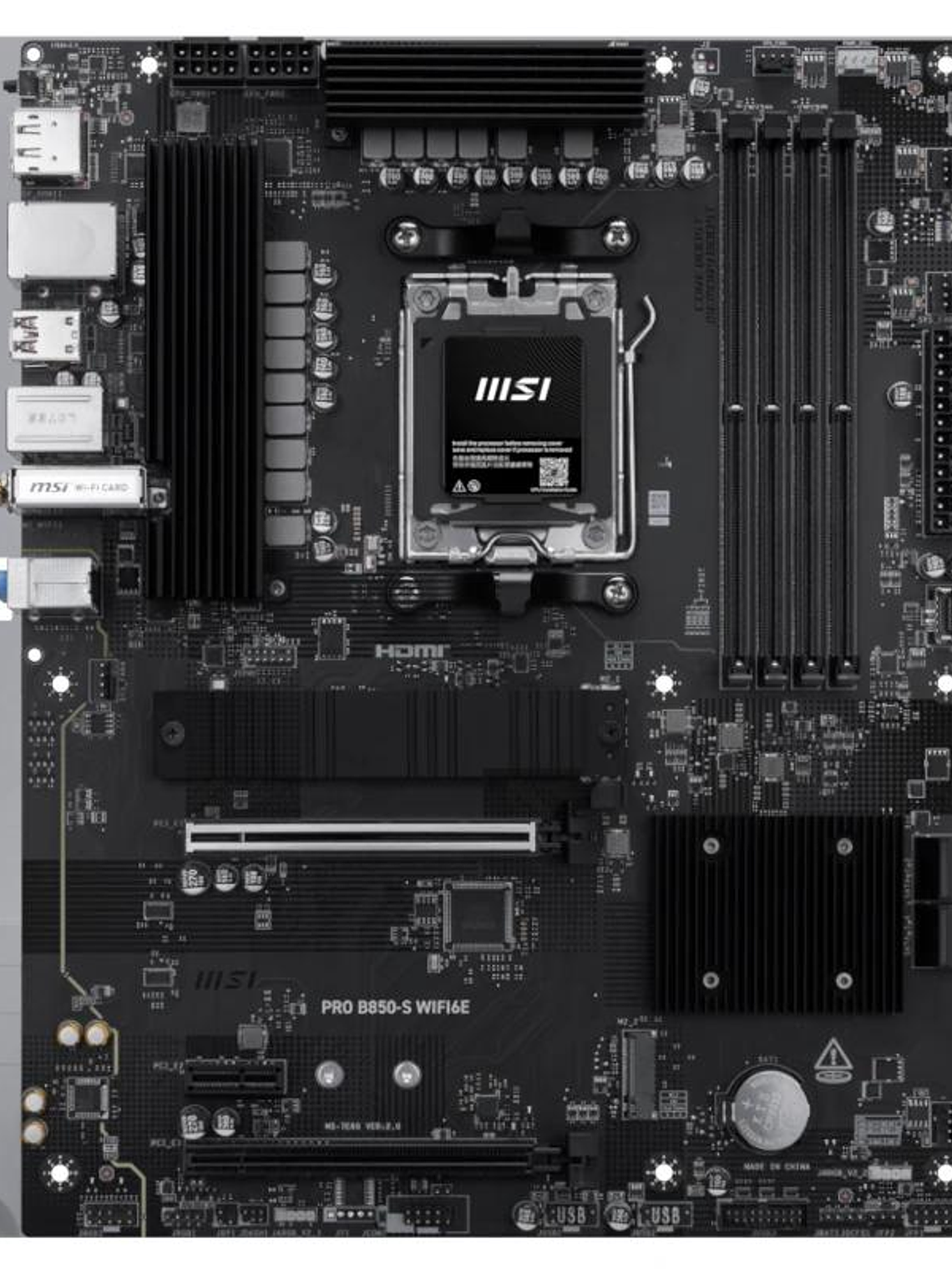 MSI Placa Base PRO B850-S WIFI6E DDR5 ATX AM5 2