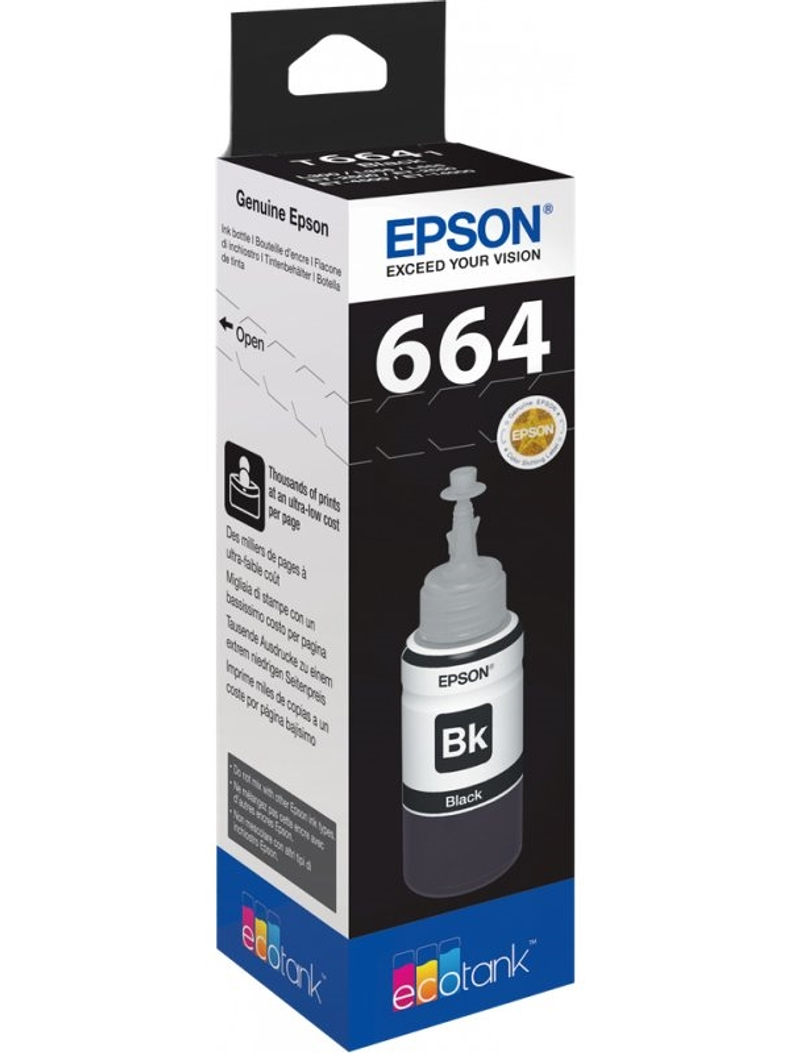 Epson Botella Tinta Ecotank T6641 Negro 1