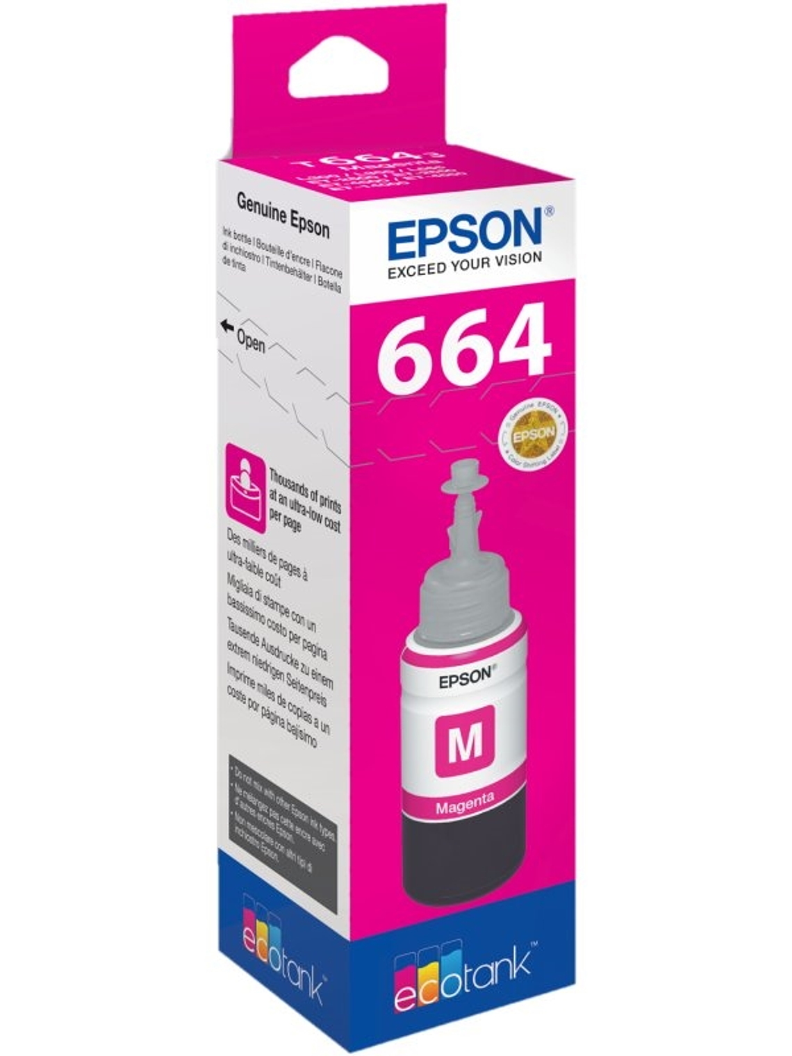 Epson Botella Tinta Ecotank T6641 Magenta 1