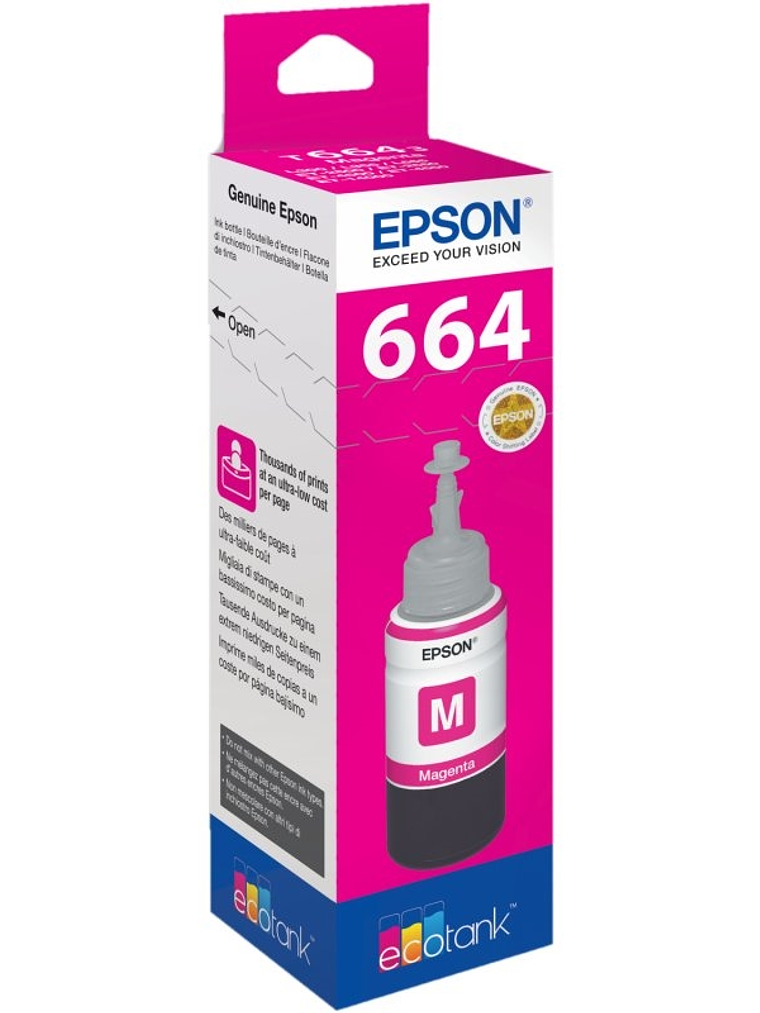 Epson Botella Tinta Ecotank T6641 Magenta 1