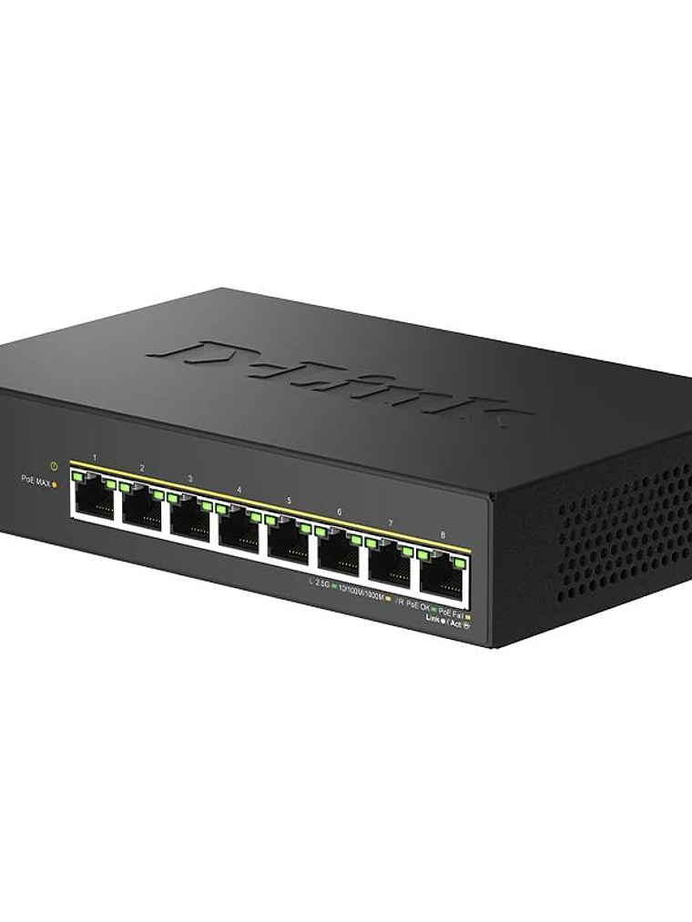 D-Link DMS-108P/E Switch 8x2.5mG PoE 230W 3