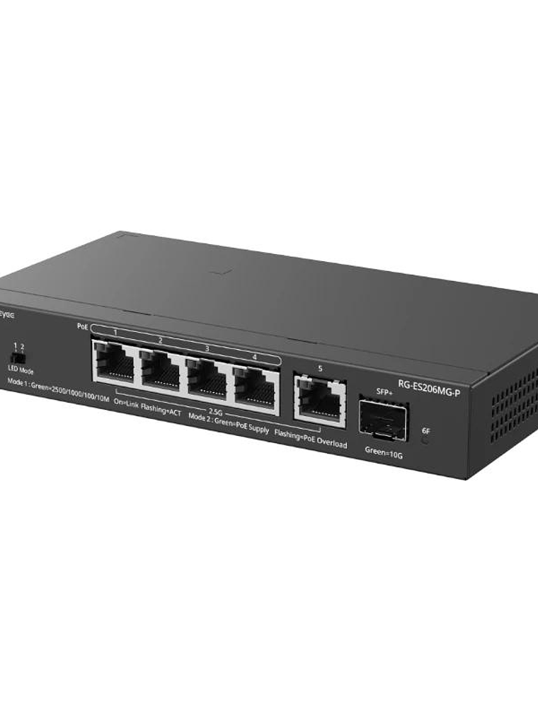 Reyee ES206MG-P Switch 4xmGb PoE 1xSFP+ 70W 2