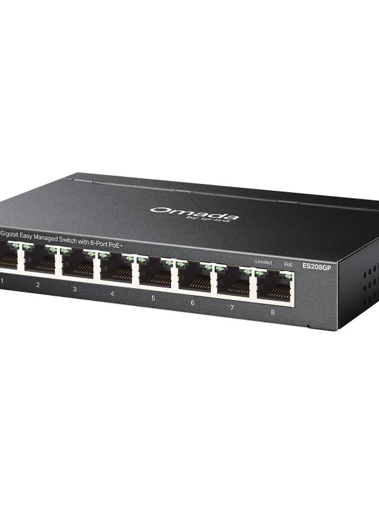 TP-Link ES208GP Switch 8xGbE PoE+ Acero Desktop 2