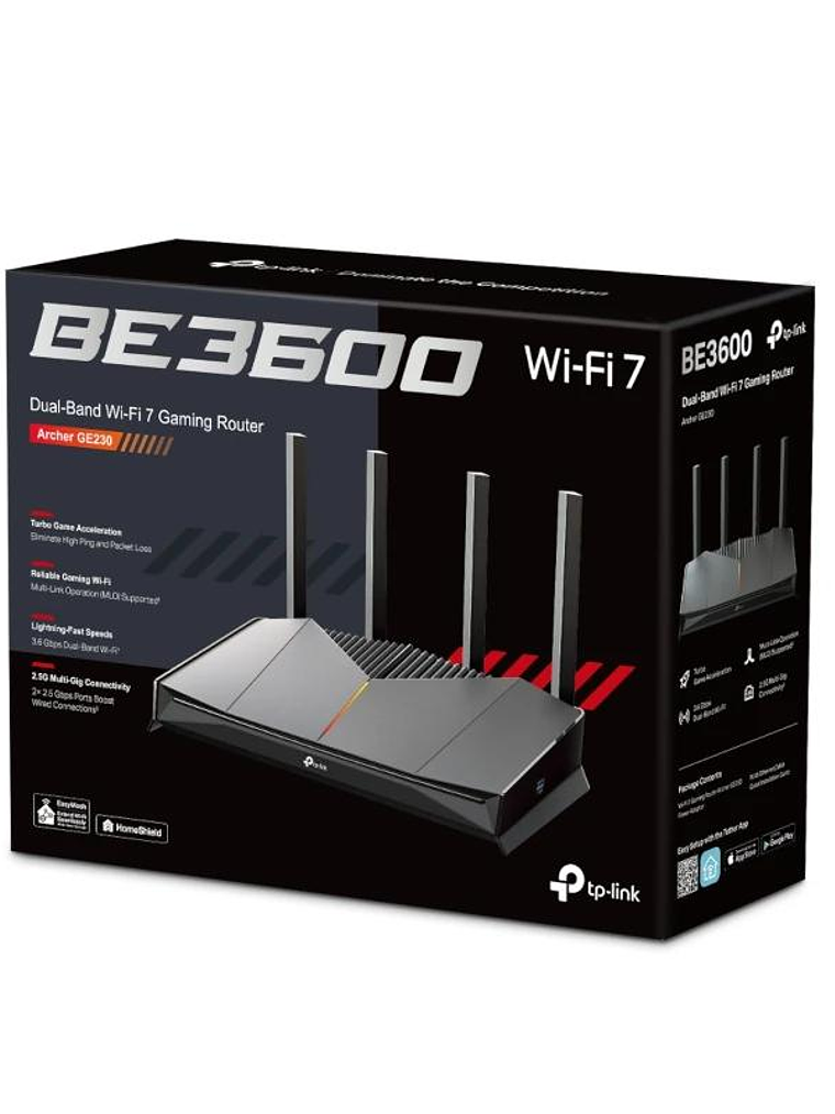TP-Link Archer GE230 Router Gaming WiFi 7 2x2.5mGb 4