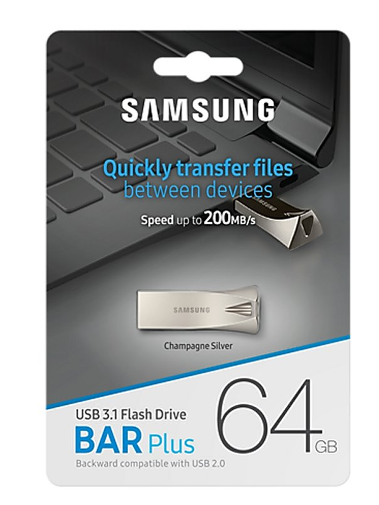 Samsung Bar Plus 64GB USB 3.1 Champaign Silver 4