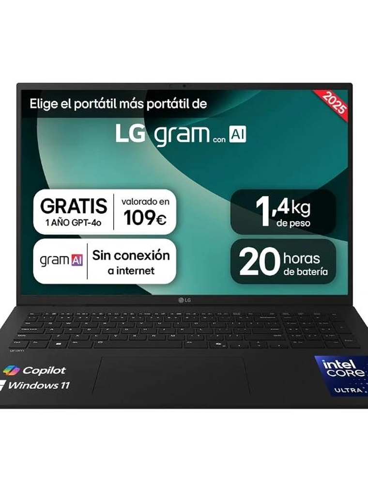 LG 17Z90T-G.AD88B Ultra7-255H 32GB 1TB W11H 17