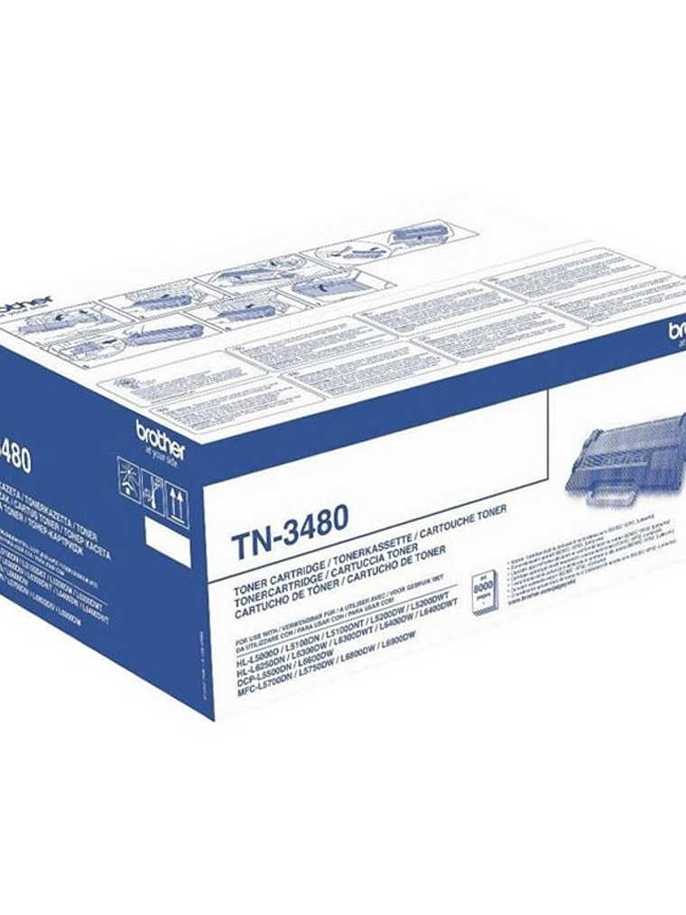 Brother Tóner TN3480 Negro 1