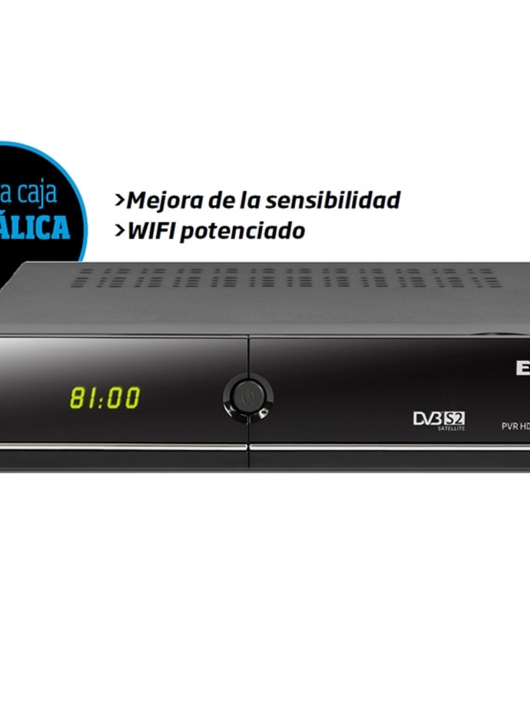 Engel RS8100Y Receptor Satélite HD PVR Wf/Eth 1