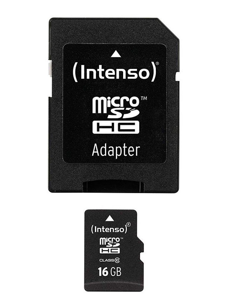 Intenso 3413470 Micro SD clase 10 16GB c/adapt 1