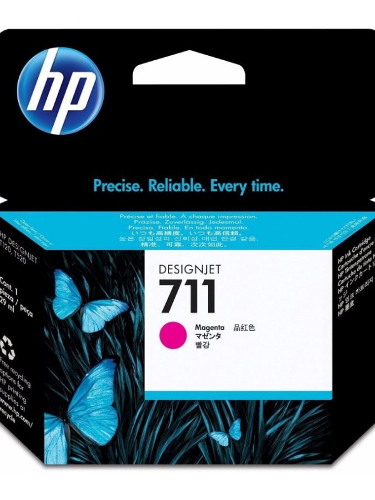 HP Cartucho 711 Magenta 1