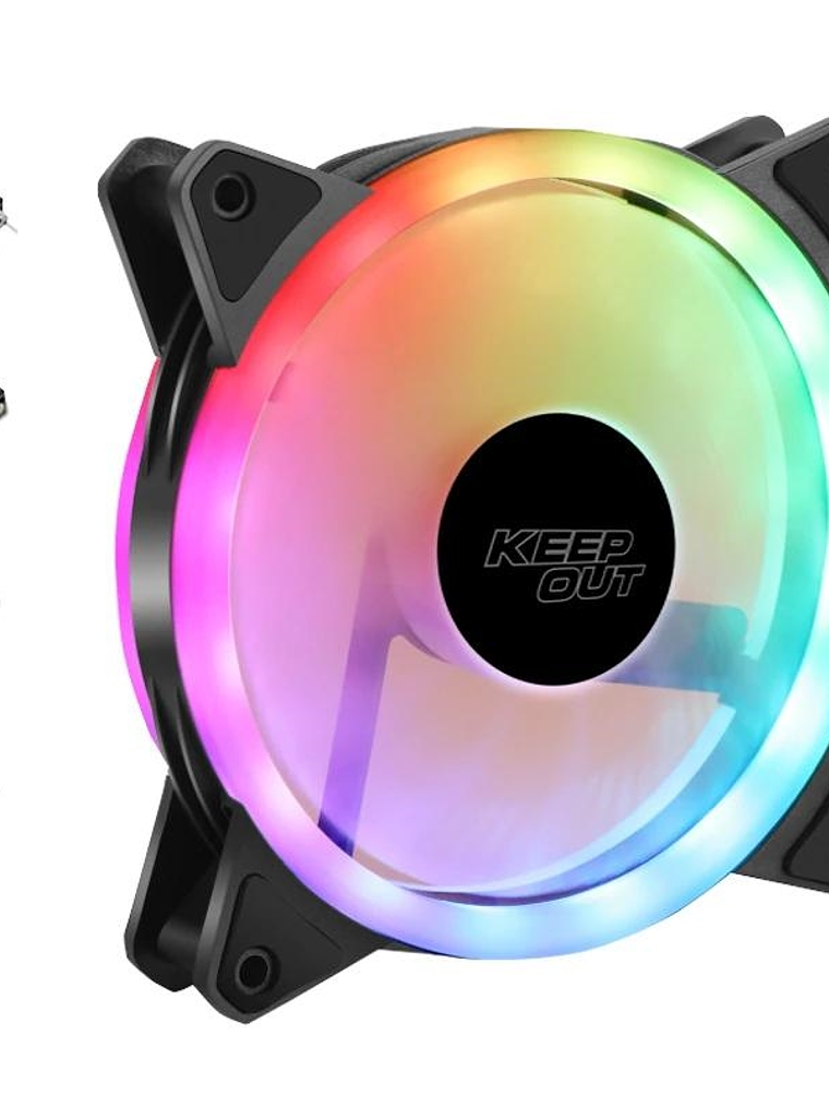 Keep Out Ventilador XFC-120SR BLACK 5V 1