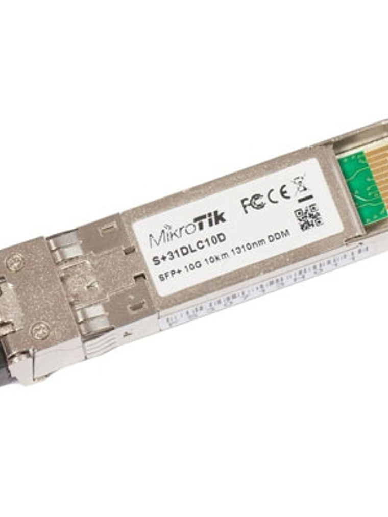 Mikrotik S+31DLC10D Módulo Fibra SFP+ MonoMod 10Km 1