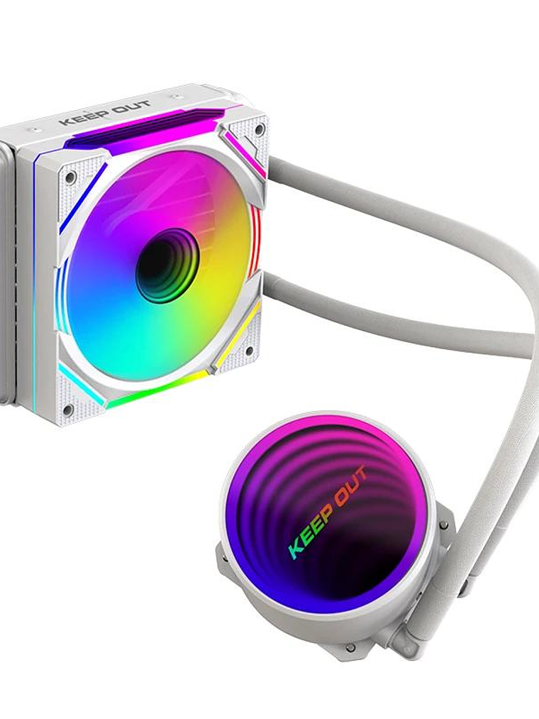 Keep Out Refrigeracion liquida XWC-120 WHITE 120MM 2