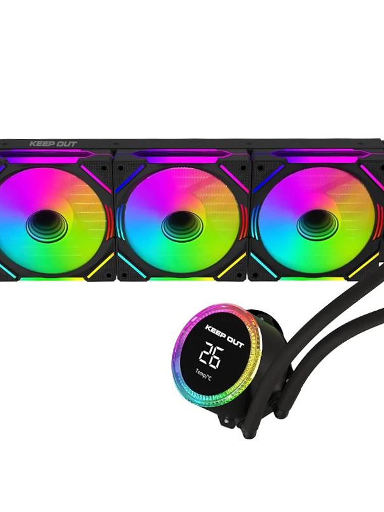 Keep out Refrig. Liquida XWC-360 PRO Display Black 2