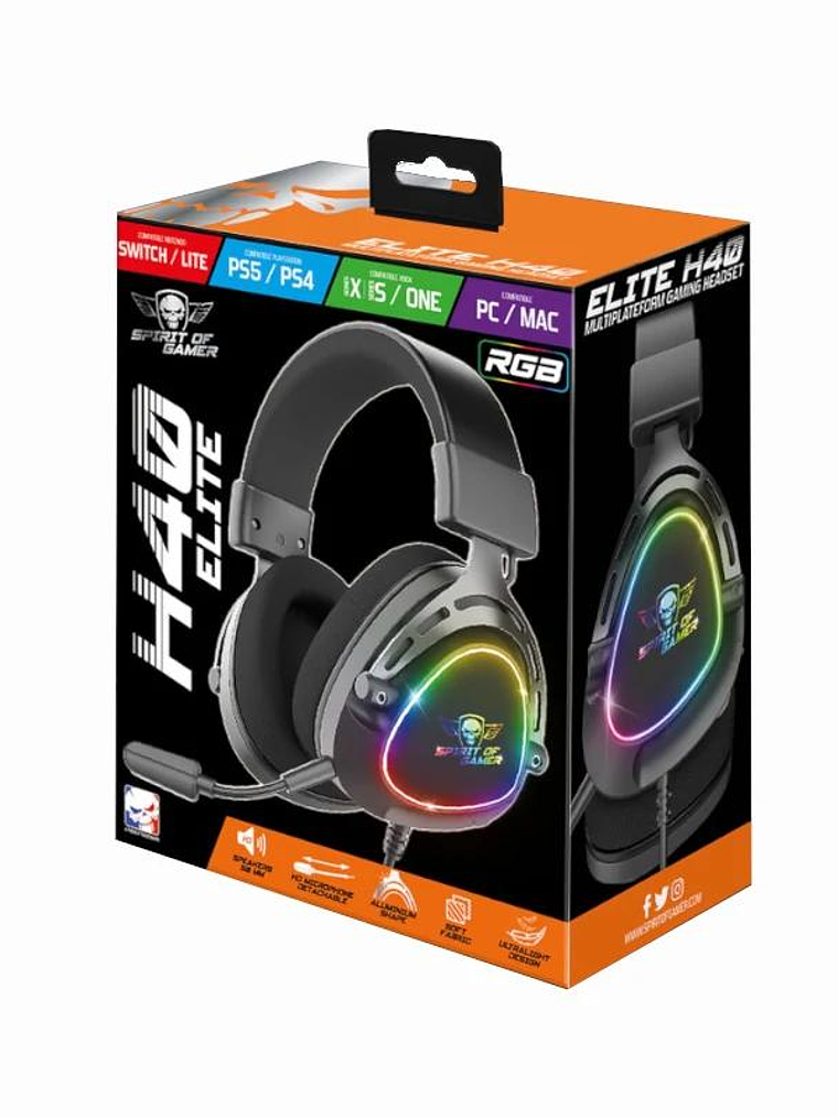 Spirit of Gamer Auriculares Elite H-40 Negro 2