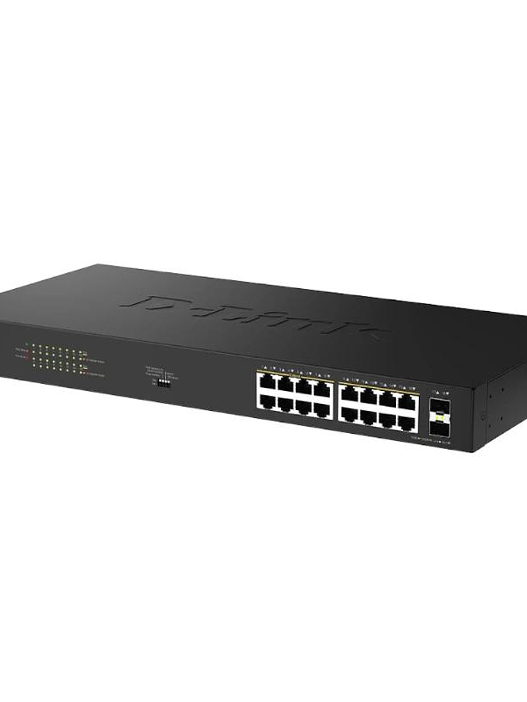 D-Link DGS-1018P/E Switch 16xGbE PoE+ 2xSFP 3
